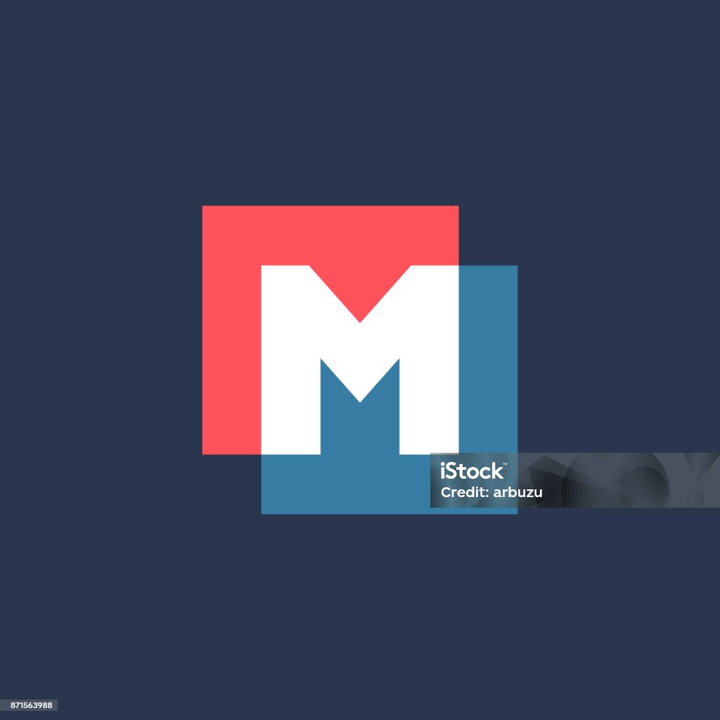 Letter M icon Letter M stock vector