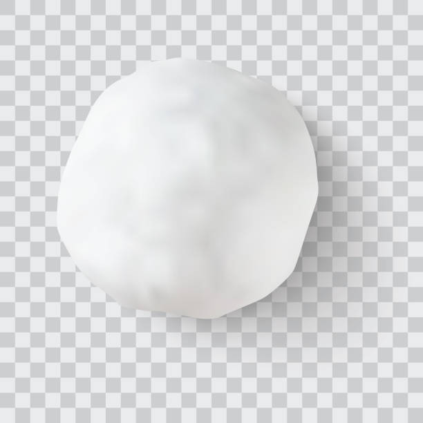 snowball vector illustration realistic snow ball vector illustration ice clipart stock illustrations