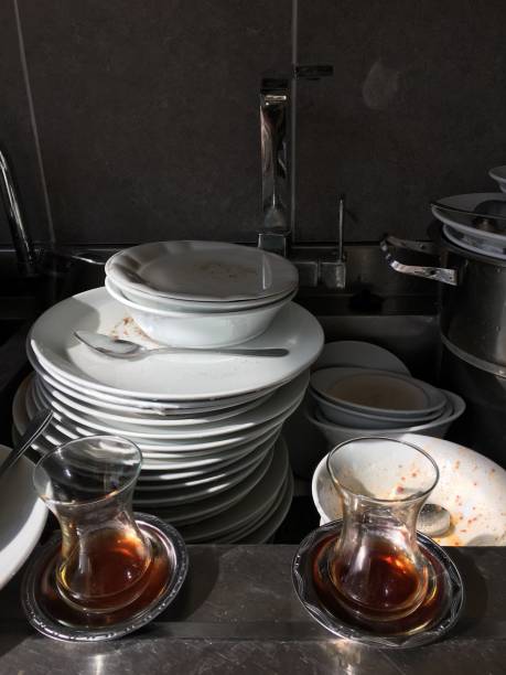 istock Dirty Dishes of A Restaurant's Kitchen 871564648