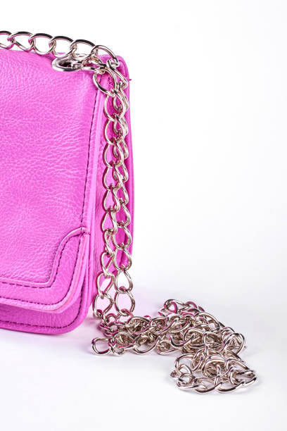 istock Female pink bag with chain. 871565190