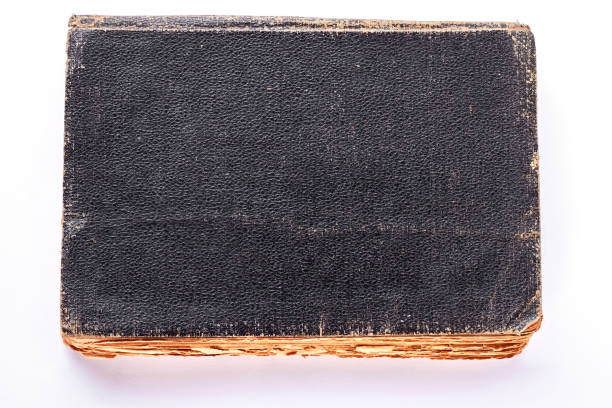 istock Closed vintage book, white background. 871566606