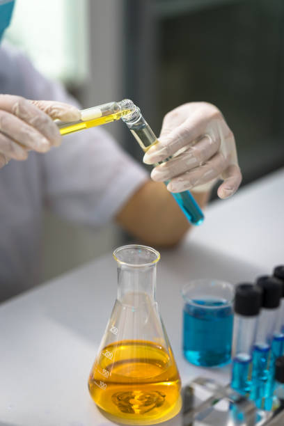 istock Scientist doing chemical test in laboratory 871569484