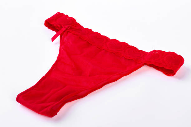 istock Female sexy lace pantie, white background. 871574062