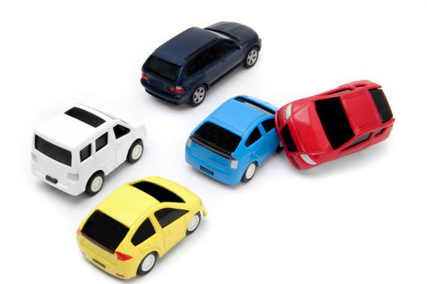 istock Car Accident concept image with miniature cars. 871577178