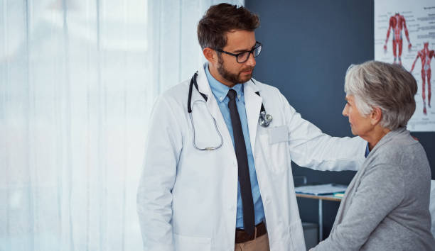 He cares deeply about all his patients stock photo