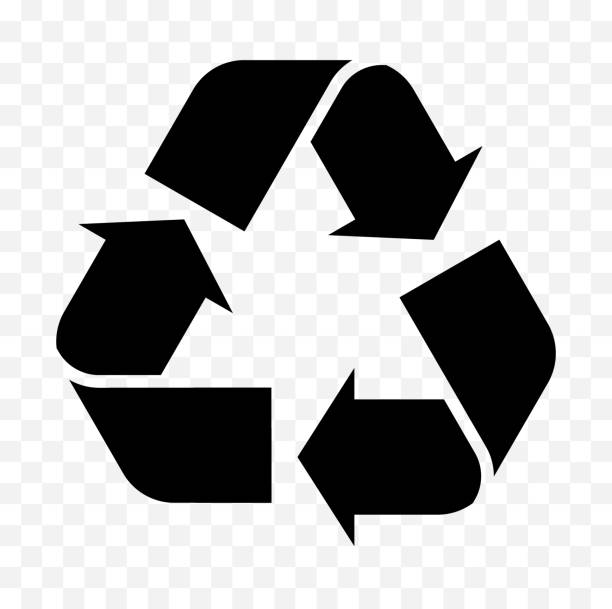wiederverwendung, recycling symbol - recycle symbol stock-grafiken, -clipart, -cartoons und -symbole