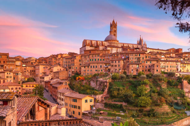 istock Siena Cathedral at gorgeous sunset, Tuscany, Italy 871601014