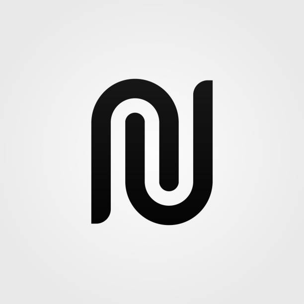Simple N letter sign vector design. Minimalistic icon icon.
