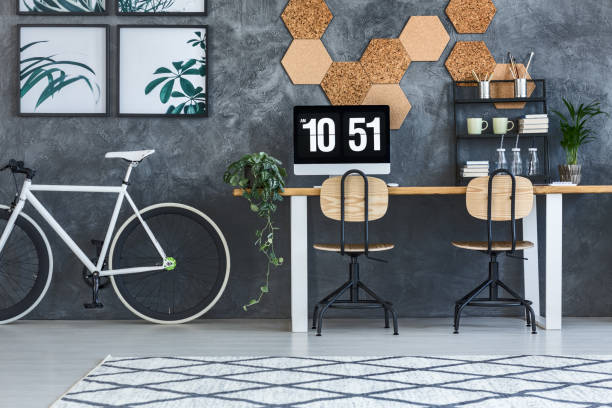 istock Bike next to desk 871608834