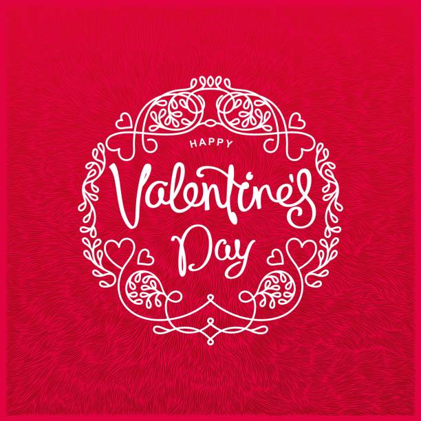романтический дизайн день святого валентина - illustration and painting valentines day individuality happiness stock illustrations