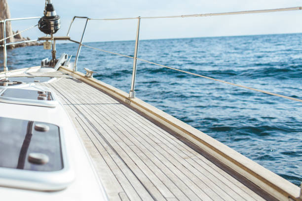 istock Yacht sailing in the tropical sea 871613906