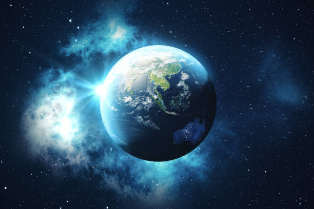 istock 3D Rendering World Globe from Space in a Star Field Showing Night Sky With Stars and Nebula. View of Earth From Space. Elements of this image furnished by NASA 871635660