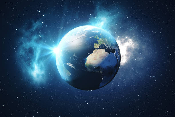 istock 3D Rendering World Globe from Space in a Star Field Showing Night Sky With Stars and Nebula. View of Earth From Space. Elements of this image furnished by NASA 871635666