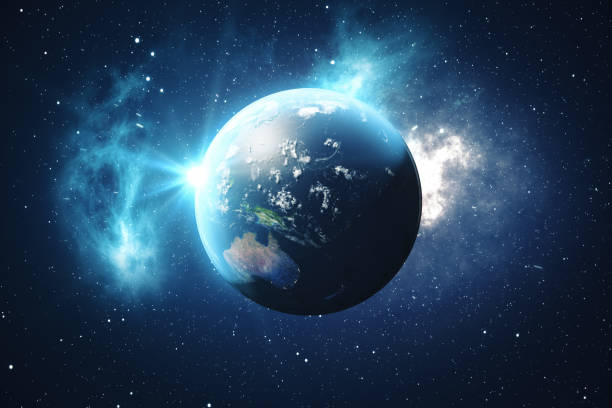 istock 3D Rendering World Globe from Space in a Star Field Showing Night Sky With Stars and Nebula. View of Earth From Space. Elements of this image furnished by NASA 871635668