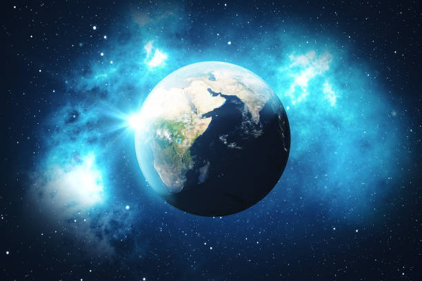 istock 3D Rendering World Globe from Space in a Star Field Showing Night Sky With Stars and Nebula. View of Earth From Space. Elements of this image furnished by NASA 871635674