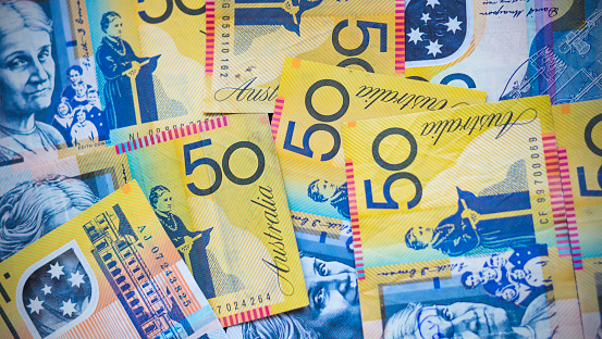 Australian Money.Australia Currency notes of 50