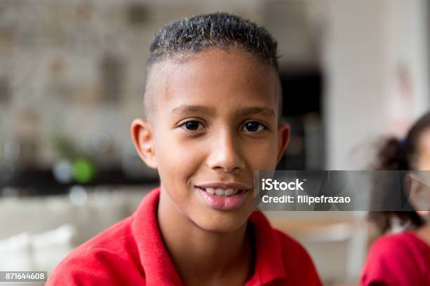 Latin Siblings At Home Stock Photo - Download Image Now - Student, African-American Ethnicity, Brazil