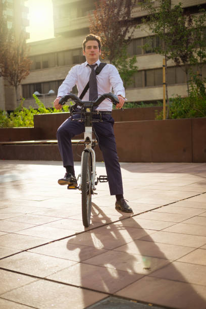 istock Going to work in the city by bicycle 871647796