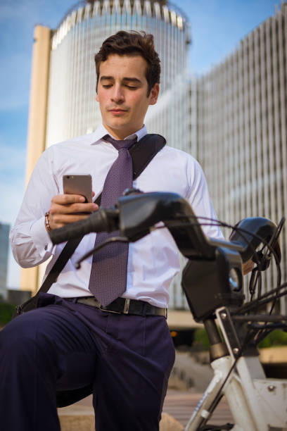 istock Going to work in the city by bicycle 871648288