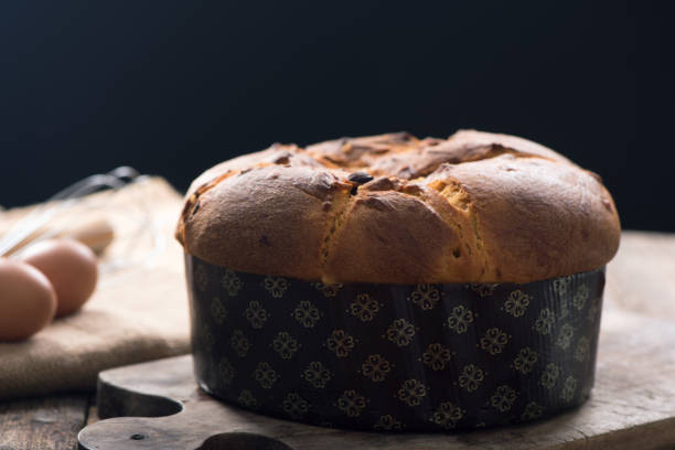 istock Panettone. Italian traditional Christmas cake 871651956
