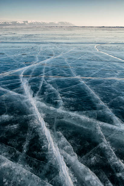 istock cracks in the ice of lake Baikal 871652032