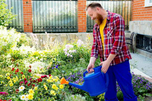 istock Happy man gardening 871652156