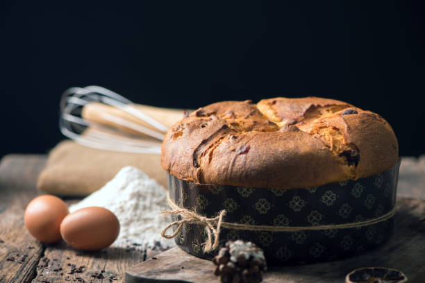 istock Panettone. Italian traditional Christmas cake 871652284