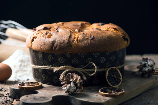 istock Panettone. Italian traditional Christmas cake 871652400