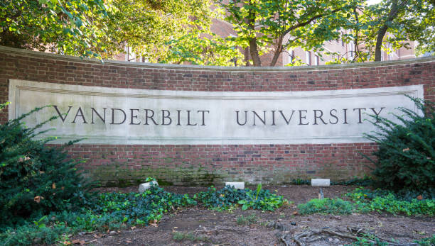 Vanderbilt University Sign stock photo