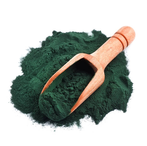 有機スピルリナ - spirulina bacterium ground algae mineral ストックフォトと画像