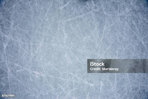Foto de Fundo De Gelo e mais fotos de stock de Hóquei - Hóquei, Gelo, Hóquei no Gelo
