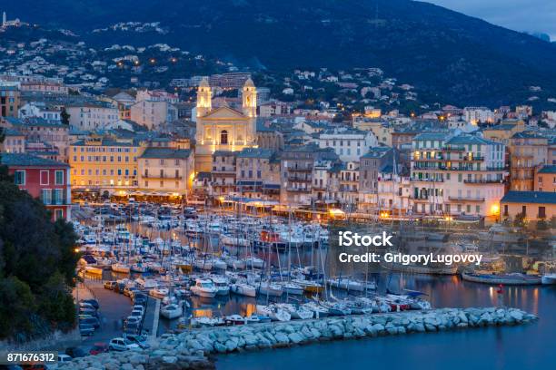 The Bastia City On The Corsica Island In France Stock Photo - Download Image Now - Bastia, Corsica, Harbor