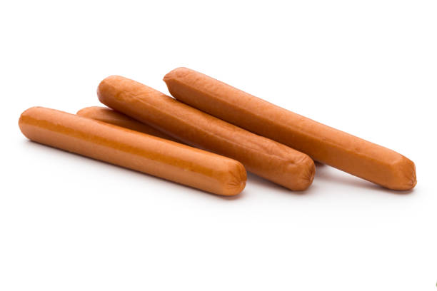istock Fresh sausage isolated over white background. 871679570