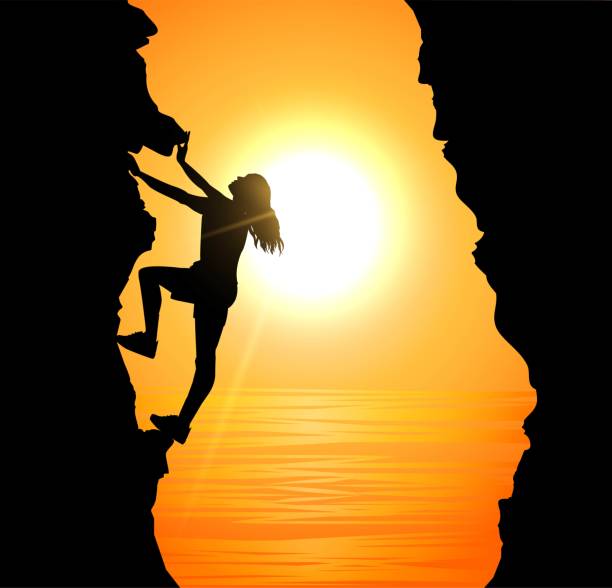 istock illustration of girl climbing 871683032