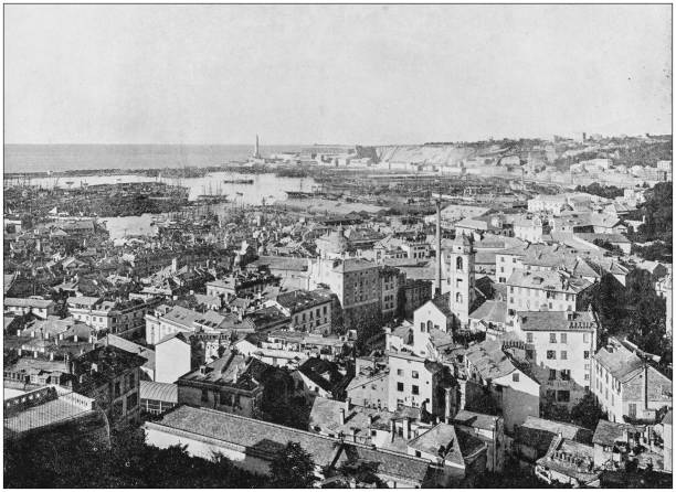 istock Antique photograph of World's famous sites: Genoa 871683648