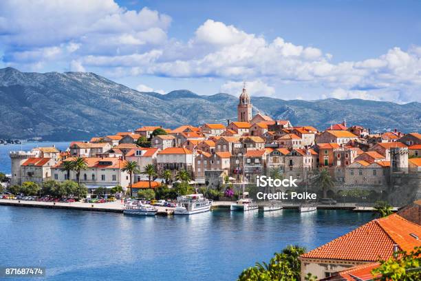 Korcula Town Croatia Stock Photo - Download Image Now - Croatia, Korcula Island, Korcula Town