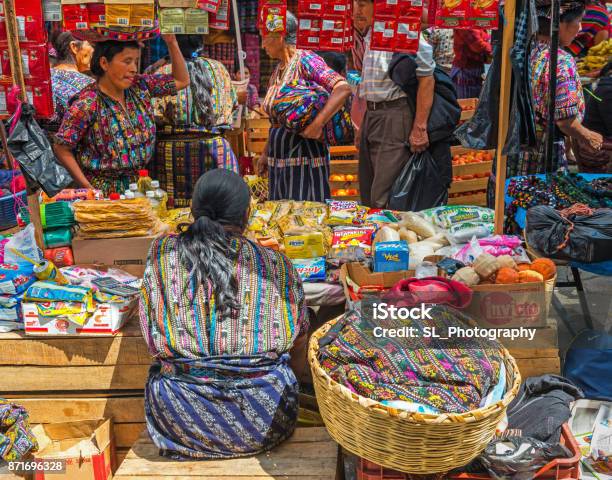Solola Sunday Market Stock Photo - Download Image Now - Chichicastenango, Market - Retail Space, Guatemala