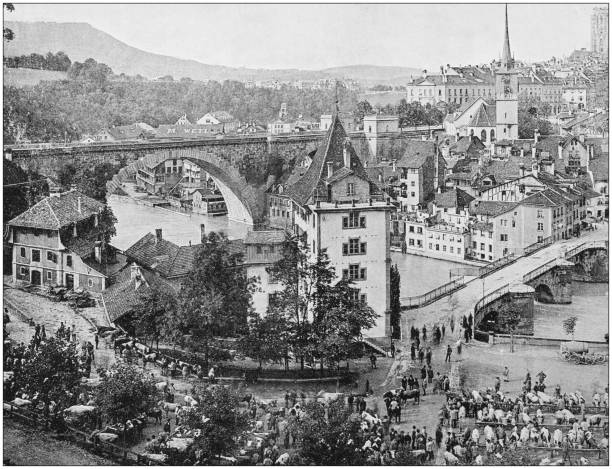 istock Antique photograph of World's famous sites: Bern 871697146