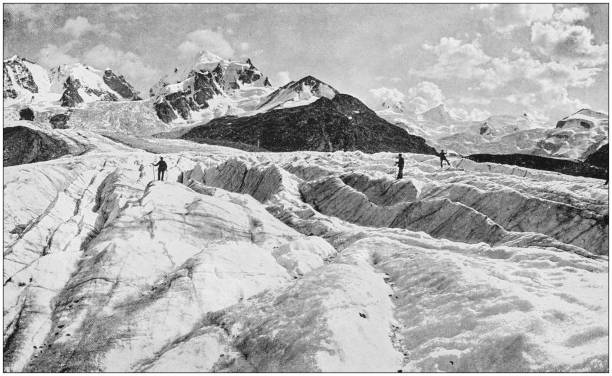 istock Antique photograph of World's famous sites: Engadine 871697358