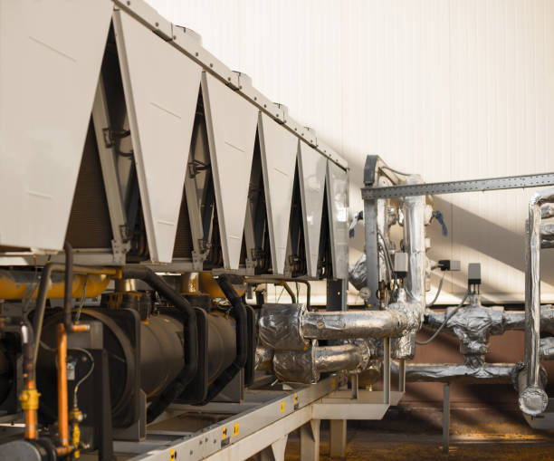 istock Industrial ventilation system of industrial facility 871703060