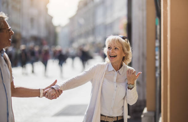 istock Mature Couple Walking Around Old Town 871703890