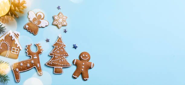 istock Christmas holidays ornament flat lay; Christmas card background 871706456