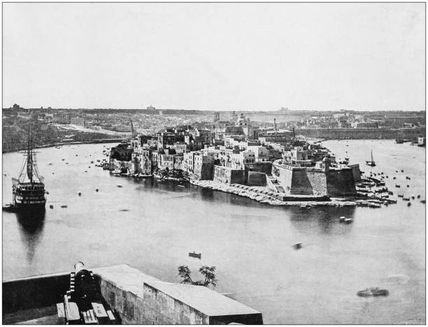 istock Antique photograph of World's famous sites: Malta 871711518