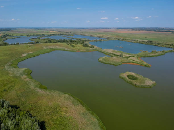 istock Aerial view of a lake 871714388