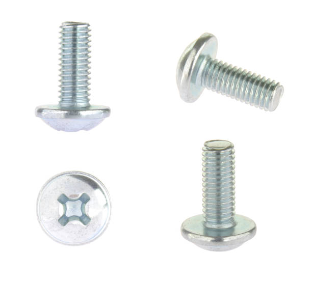 istock Metal bolt with phillips head drive, isolated on white background 871717568