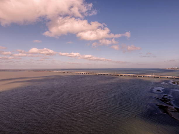 istock Aerial view of a bridge 871717888