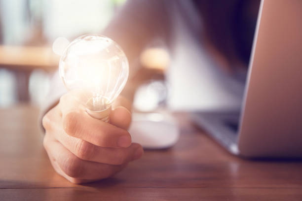 istock New ideas with innovation and creativity concept. 871717924