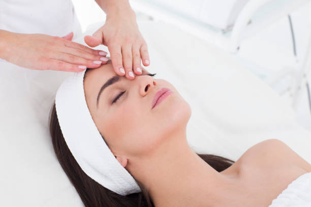 istock Young woman is having massage. 871718446