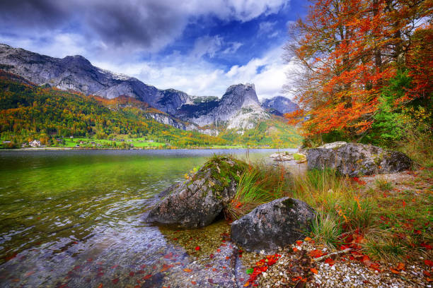 istock Grundlsee lake in Alps mountains 871726306