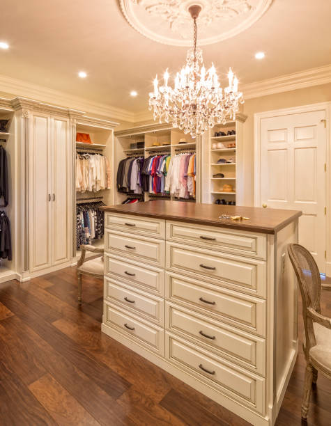 istock Beautiful custom closet in an estate home 871737626